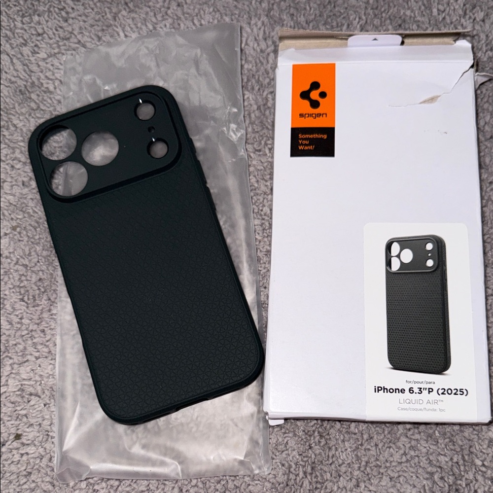 Spigen Black iPhone 17 Pro 6.3" (2025) Liquid Air Case